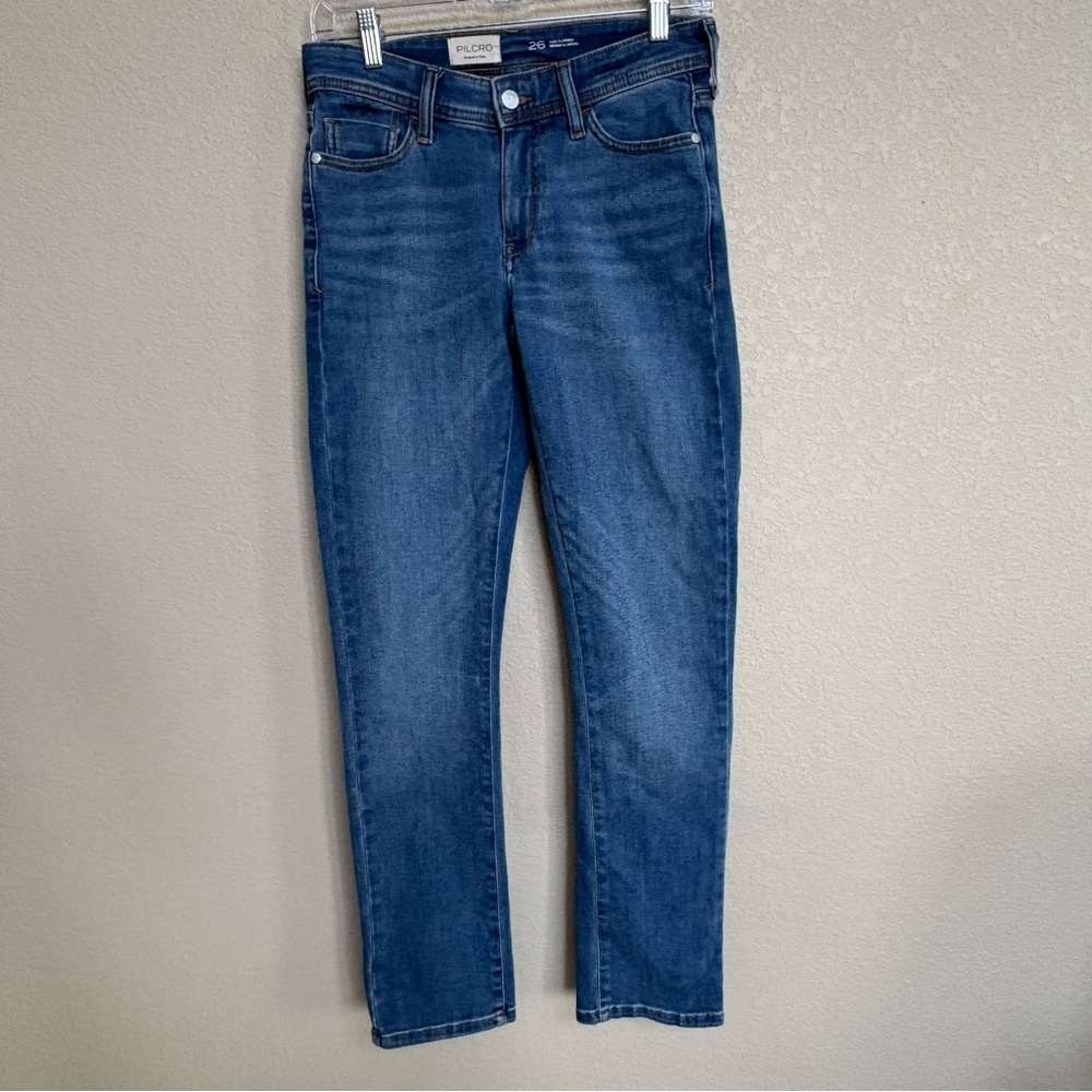 Pilcro Anthropologie Skinny Jeans Medium Wash Stretch Denim Size‎ 26 Women’s